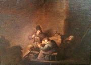 adriaen van ostade, Peasant family indoors